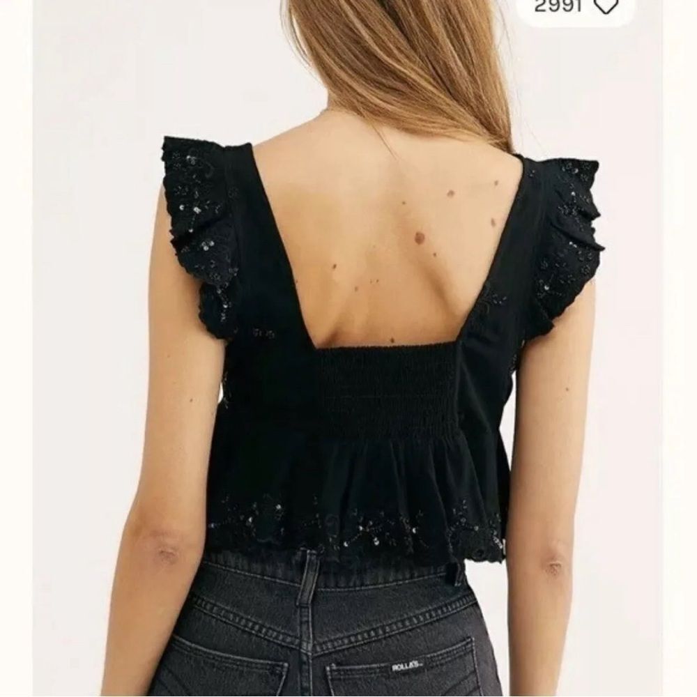 Free People Hard to Handle Brami Black NWOT - Picture 5 of 5